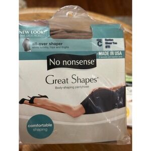 No Nonsense Great Shapes Shaper Pantyhose Size C Suntan